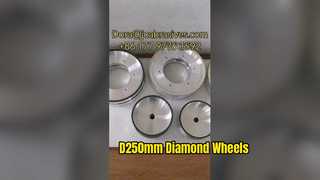 시청: D250mm 유리질 및 레진 본드 휠 쇼케이스