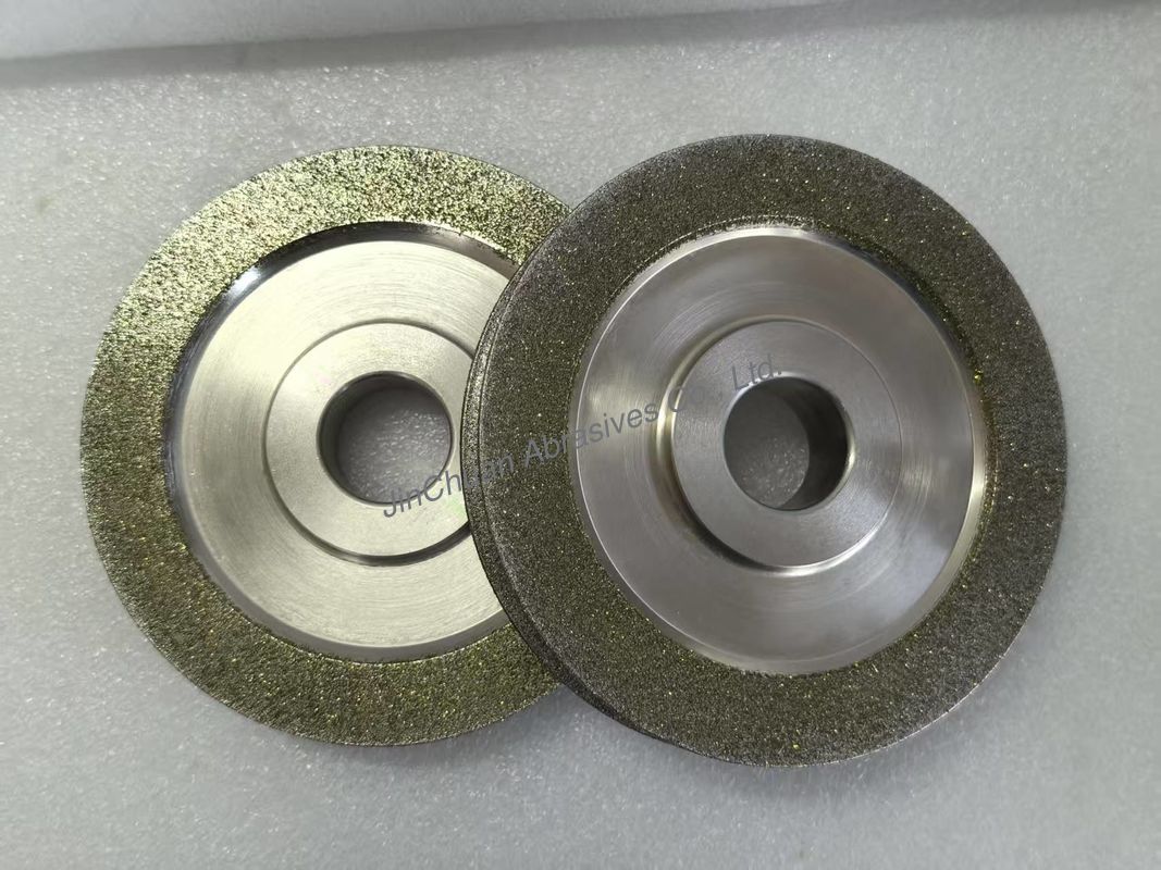 Durable Electroplated Diamond Grinding Wheels For Precision Grinding And Sharpening 1F6Y Shape