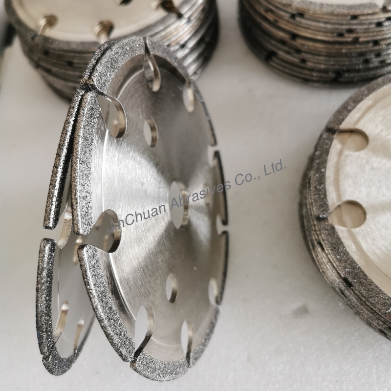 145mm*4.8mm*16mm*6mm B80/100 Electroplated CBN Cyclone Grinding Wheel For Chain SawSaws