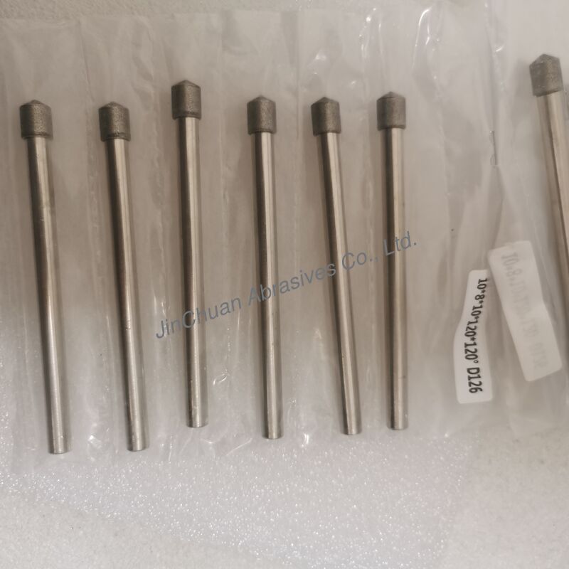 Custom-Made 10*8*10*120mm  30°-120° D126 Electroplated Grinding Bits For Cemented Carbide