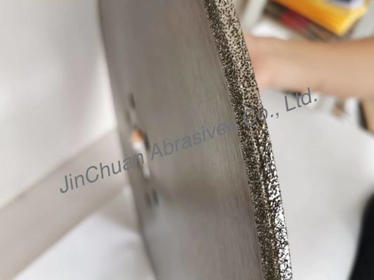 무쇠를 부수기 위한 490*6.4*80*8*4.4mm CBN 다이아몬드휠은 디스크를 줄이는 것 전해도금시켰습니다