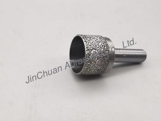 전기도금한 것은 CBN 그라인딩 핀 다이아몬드 라우터 약간 말 탄 포인트 D45를 계약했습니다