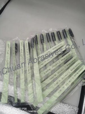 고효율 실리콘 탄화물 둥근 닦기 붓 가려기 금속 손잡이