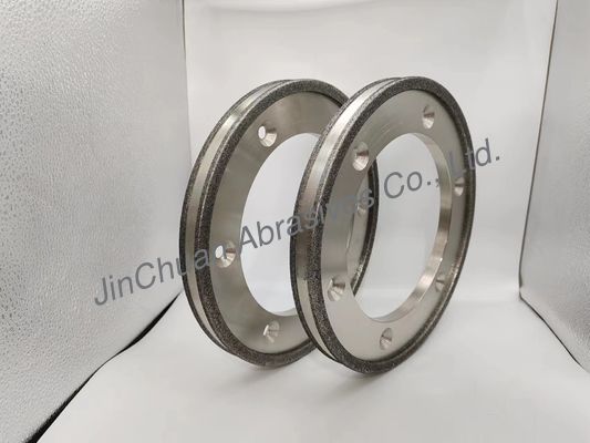 전기 결합 된 CBN 밀링 휠 가공 철 6 홀 다이아몬드 밀링 디스크 254mm