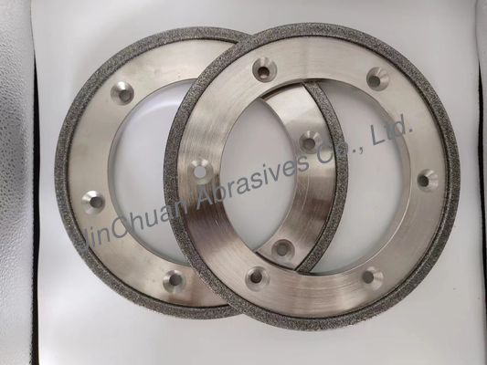 전기 결합 된 CBN 밀링 휠 가공 철 6 홀 다이아몬드 밀링 디스크 254mm