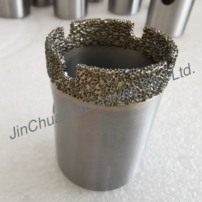 6A2 38*53*M16 mm D30/35 진공 용접 다이아몬드 드릴 비트 (의료 산업용)