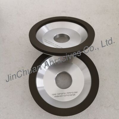 12A2 樹脂 결합 다이아몬드 밀링 휠 125*25T*31.75*6*12mm D91 젖은 밀링