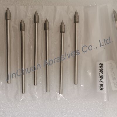 주문제작 8*6*10*120mm 30°-120° D126 시멘트 탄화탄에 대한 전자 접착 맷돌