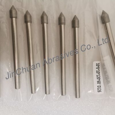 맞춤형 10*8*10*120mm 30°-120° D126 전기도금 연삭 비트 (초경합금용)