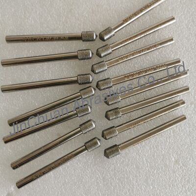 Custom-Made 8*6*10*70mm  120° D126 Electroplated Grinding Bits For Cemented Carbide