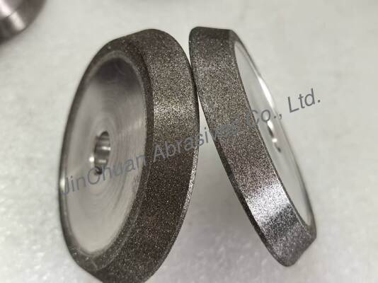 전기 결합 된 맷 및 캄퍼링 휠과 앰버 컬러 Cbn 전자 접착 휠