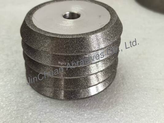 전기 결합 된 맷 및 캄퍼링 휠과 앰버 컬러 Cbn 전자 접착 휠