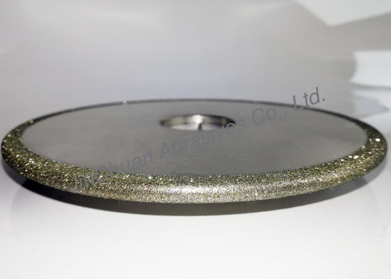 균형을 잡는 기계 드럼을 홈을 파는 브레이크 패드를 위한 둥근 전기도금을 한 다이아몬드 회전 숫돌
