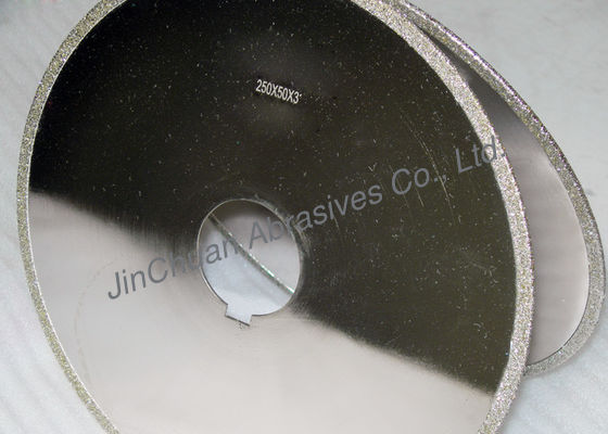 원판을 날카롭게 하는 다이아몬드 잎/10 인치 다이아몬드가 고강도 연마재에 의하여 전기도금을 했습니다