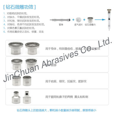 스테인리스 다이아몬드 소형 안마 피부 아름다움을 위한 작은 다이아몬드 파일