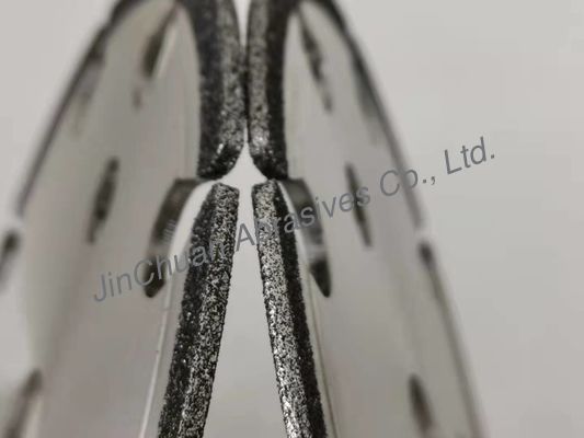 145*3*22.2*2.4*7.5 Dinasaw CBN 사이클론 그라인딩 휠 전기도금 CBN 숫돌(전기톱용 슬롯 포함)