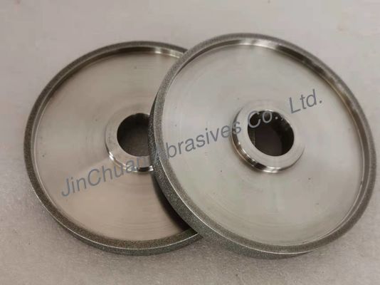 B80/100 Grit 152*12.7*34.93*5mm을 우드턴링 전기도금된 CBN 다이아몬드휠